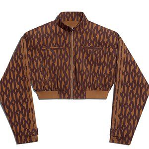 Ivy Park  Crop Monogram Track Jacket